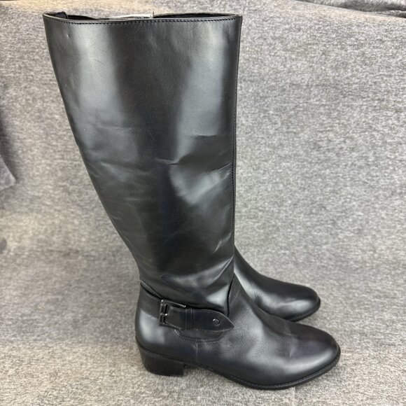 ✅ROSE PETALS by Walking Cradles Chelsea Boots Women's 9.5M Black Leather Riding - Picture 7 of 12